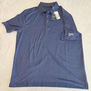 Cutter & Buck Pike Banner Print Stretch Mens Polo NWT Pacific Springs Golf club